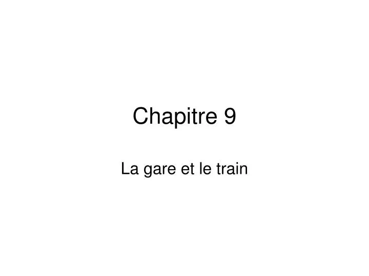 chapitre 9