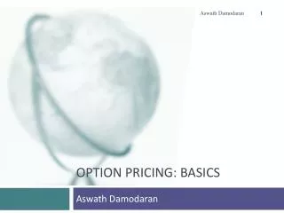 Option pricing: Basics