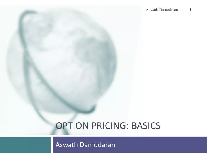 option pricing basics