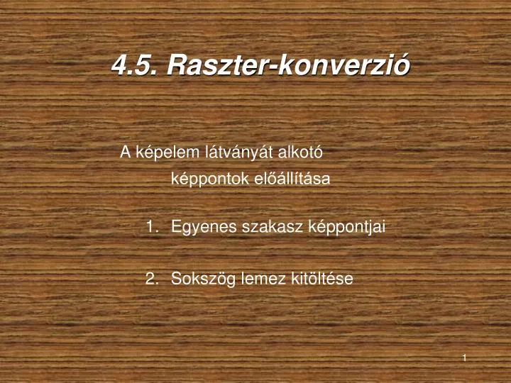 4 5 raszter konverzi