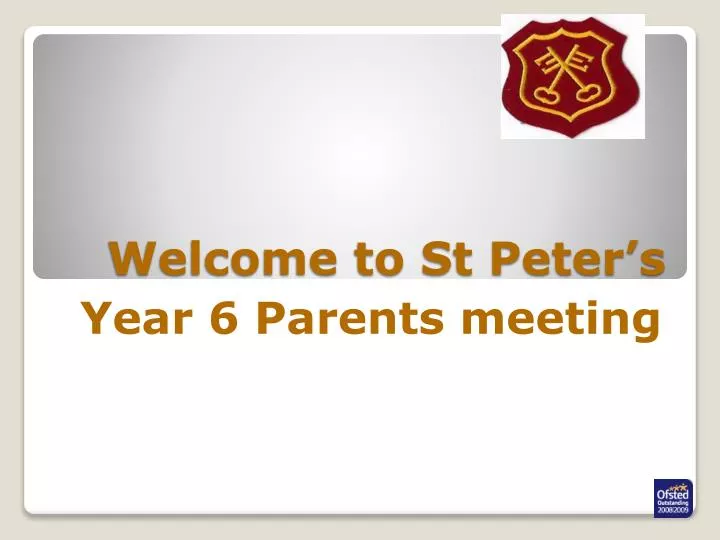 welcome to st peter s