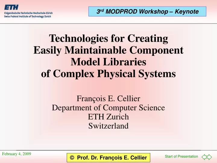 technologies for creating easily maintainable component model libraries of complex physical systems