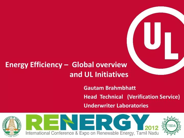 energy efficiency global overview and ul initiatives