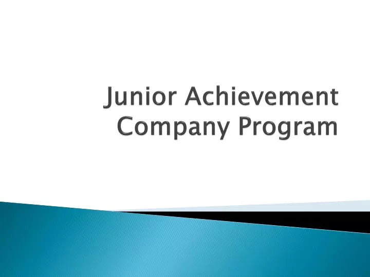 junior achievement company program