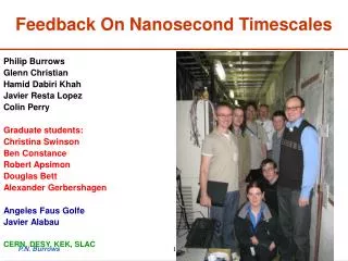 Feedback On Nanosecond Timescales