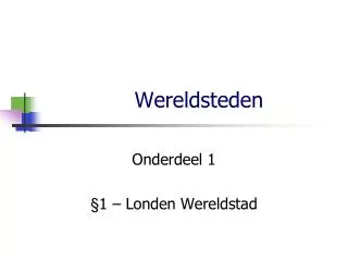 wereldsteden