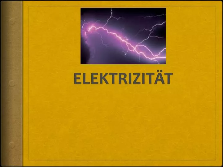 elektrizit t