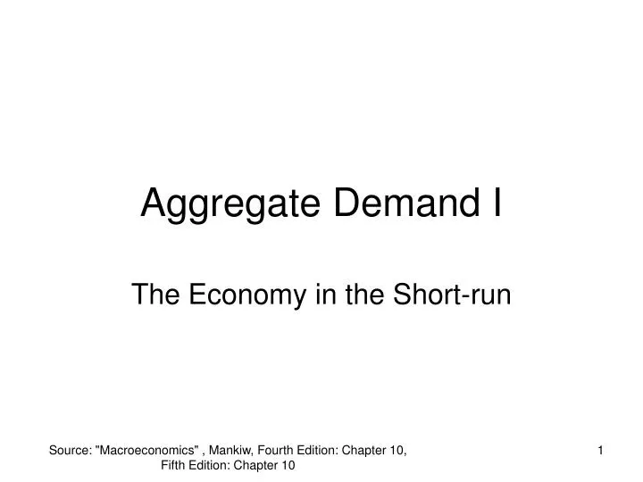 aggregate demand i