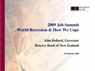 2009 Job Summit World R ecession &amp; How We Cope