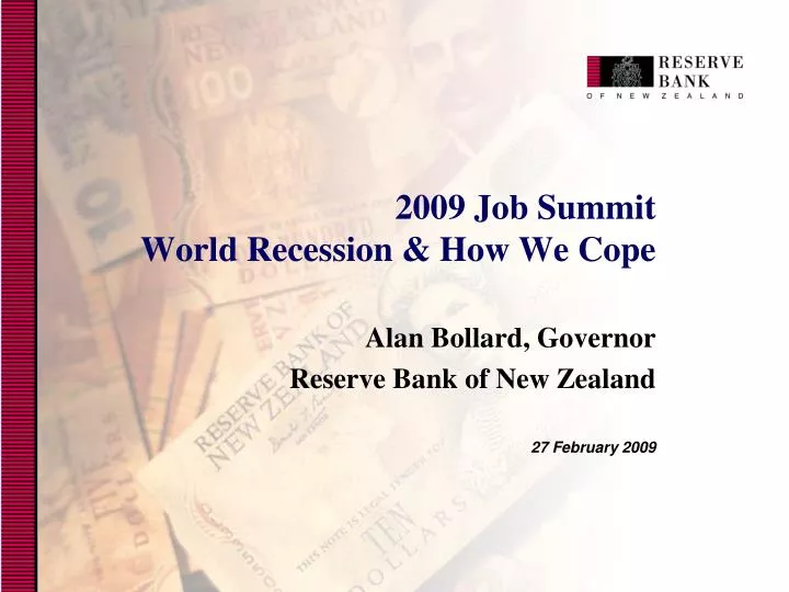 2009 job summit world r ecession how we cope