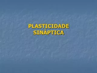 plasticidade sin ptica