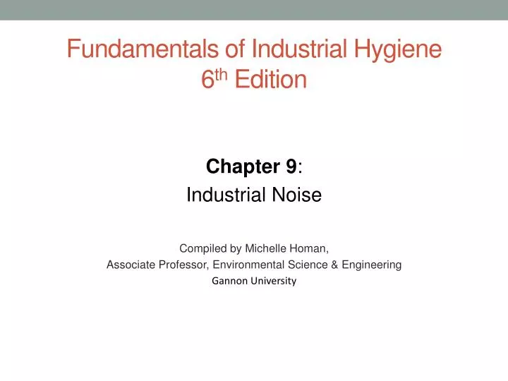 fundamentals of industrial hygiene 6 th edition