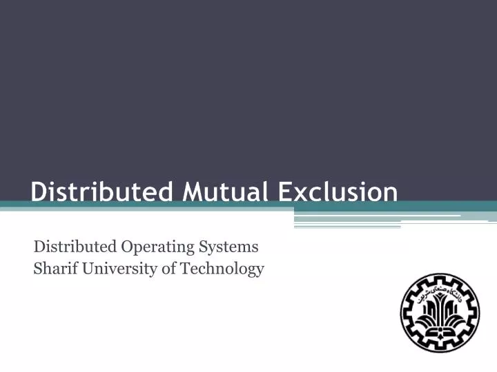 distributed mutual exclusion