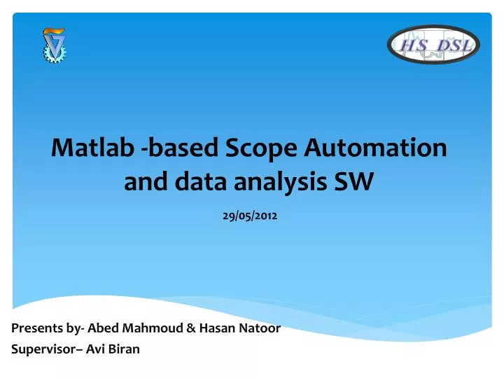 matlab based scope automation and data analysis sw