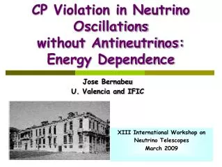 CP Violation in Neutrino Oscillations without Antineutrinos: Energy Dependence
