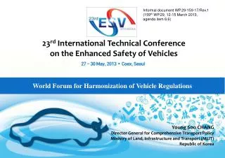 World Forum for Harmonization of Vehicle Regulations