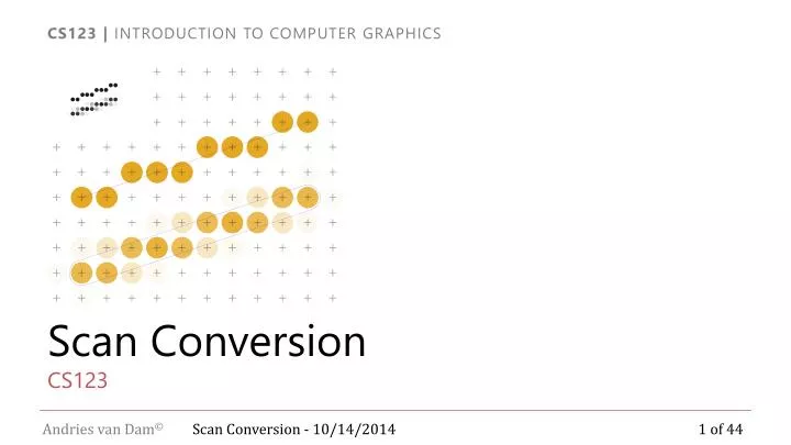 scan conversion