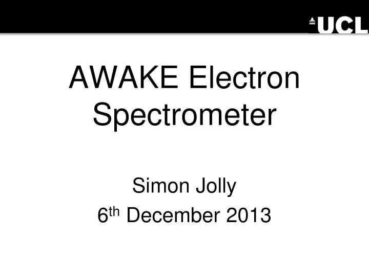 awake electron spectrometer