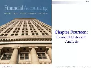 Chapter Fourteen: Financial Statement Analysis