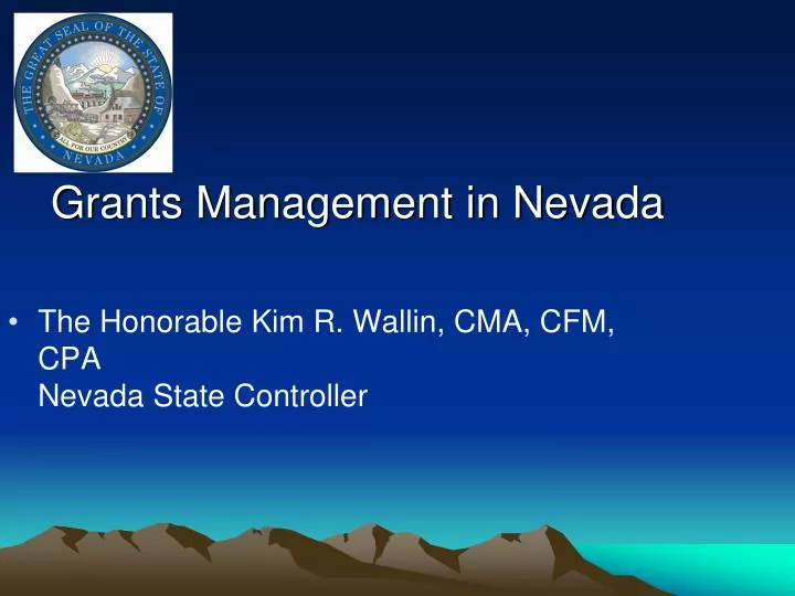 grants management in nevada