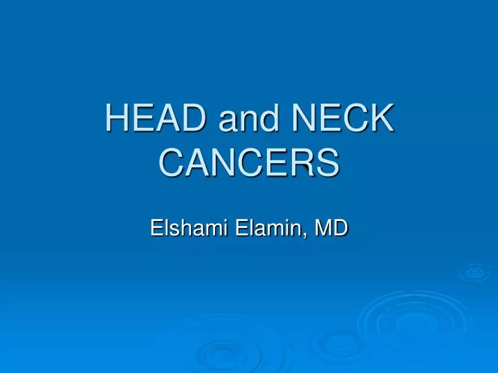 head and neck cancers