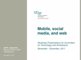 Mobile, social media, and web