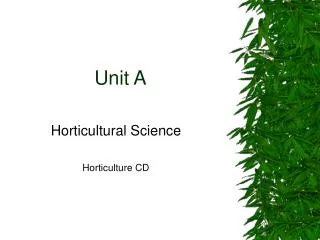unit a