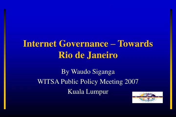internet governance towards rio de janeiro