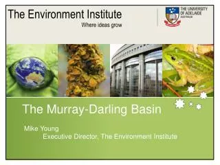 The Murray-Darling Basin Mike Young Executive Director, The Environment Institute