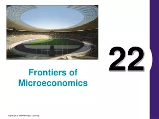 Frontiers of Microeconomics