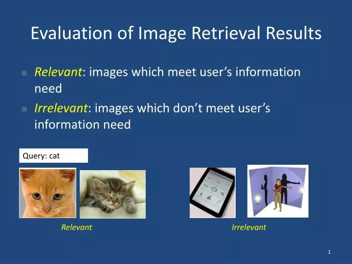 evaluation of image retrieval results