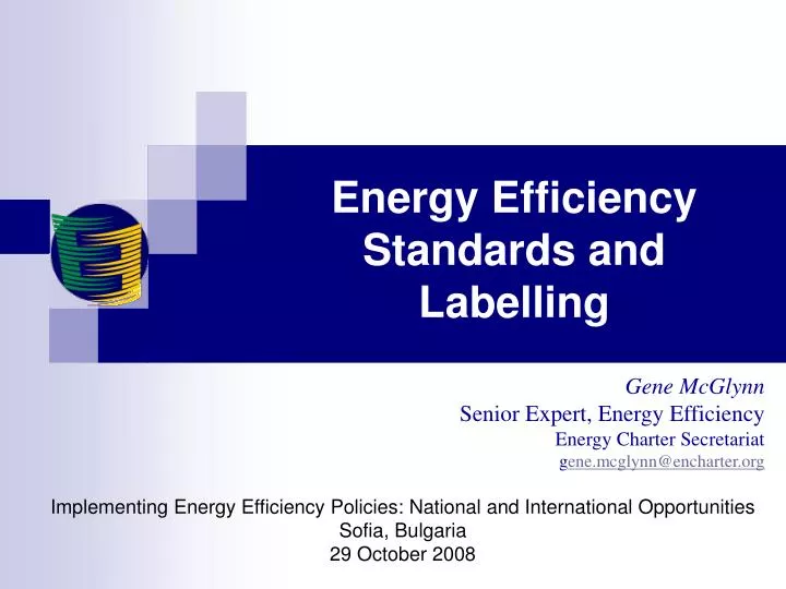 energy efficiency standards and labelling