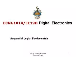 ECNG1014/EE19D Digital Electronics