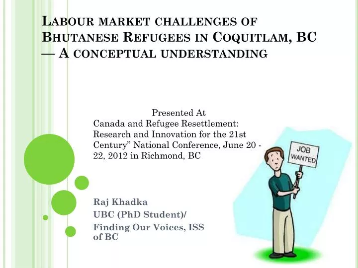 labour market challenges of bhutanese refugees in coquitlam bc a conceptual understanding