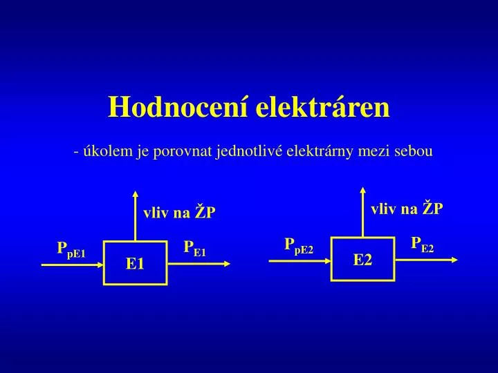 hodnocen elektr ren