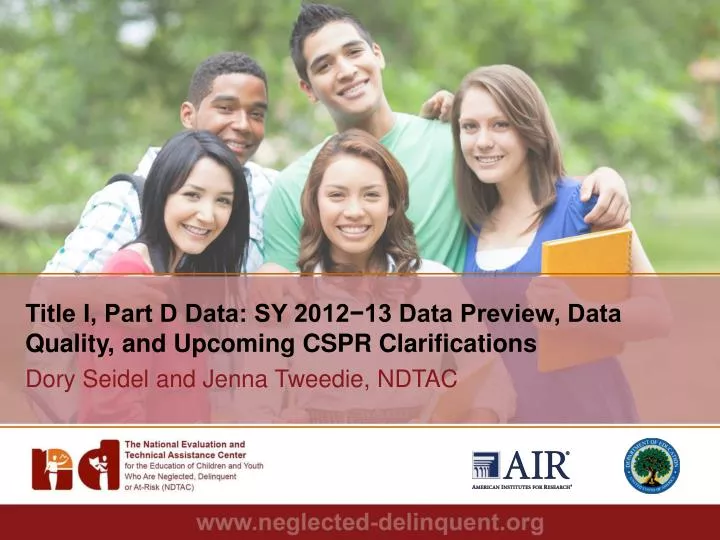 title i part d data sy 2012 13 data preview data quality and upcoming cspr clarifications
