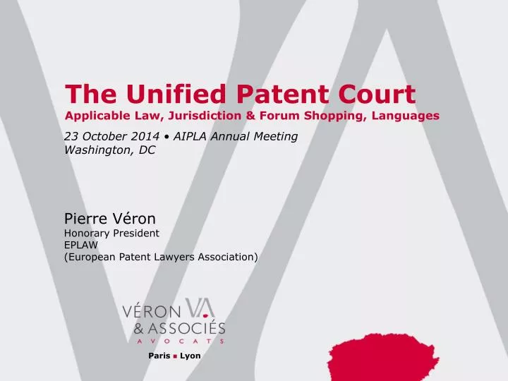 the unified patent court applicable law jurisdiction forum shopping languages