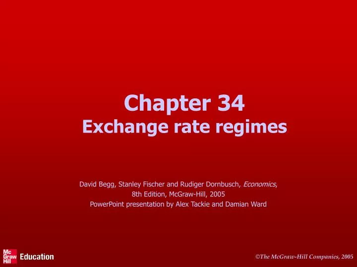 chapter 34 exchange rate regimes