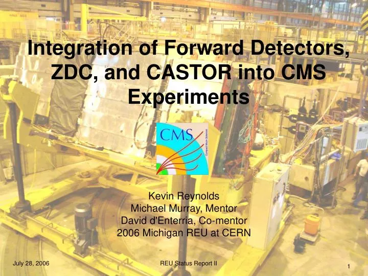 integration of forward detectors zdc and castor into cms experiments