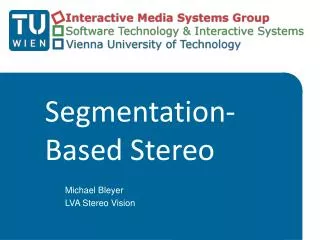 Segmentation-Based Stereo
