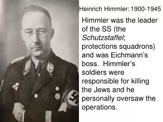 Heinrich Himmler: 1900-1945