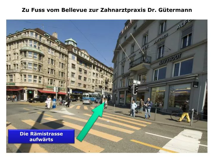 zu fuss vom bellevue zur zahnarztpraxis dr g termann