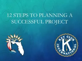 12 steps to planning a successful project