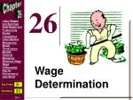 Wage Determination - slide 1