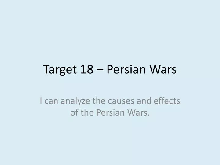 target 18 persian wars