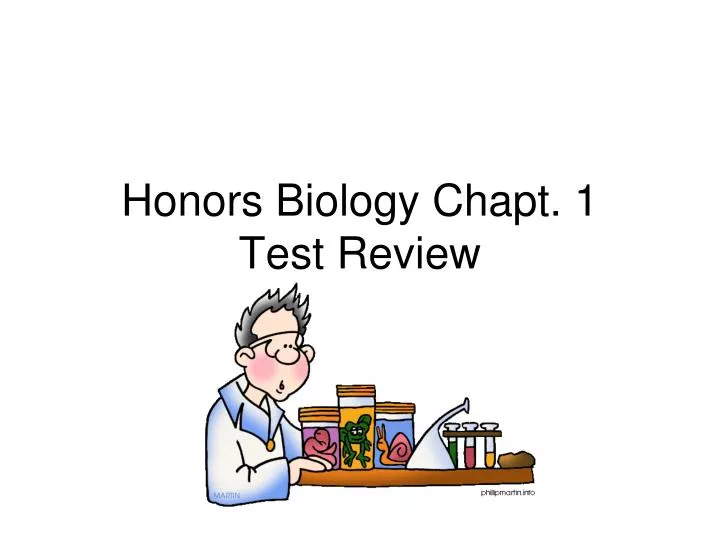 honors biology chapt 1 test review