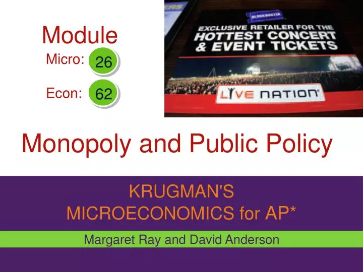monopoly and public policy