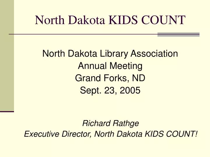 north dakota kids count