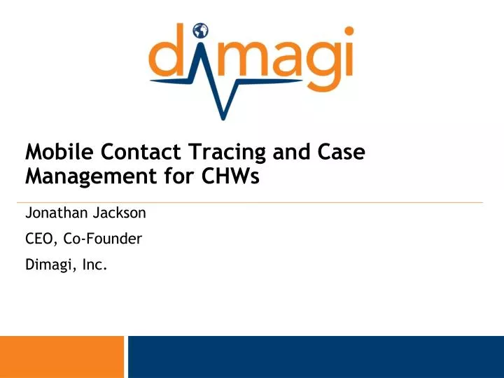 mobile contact tracing and case management for chws