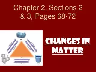 Chapter 2, Sections 2 &amp; 3, Pages 68-72